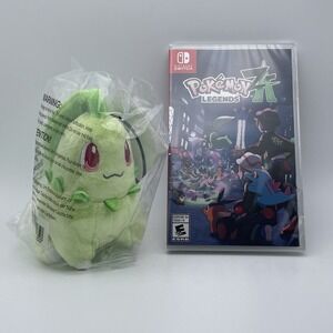 Pokemon Legends Z-A Nintendo Switch Edition SEALED With CHIKORITA PLUSH PKC